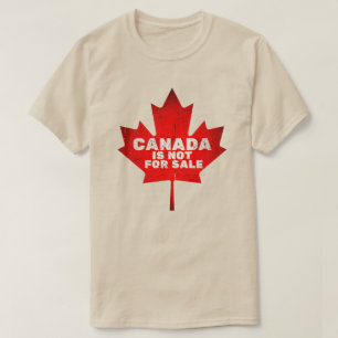 CAMISETA CANADÁ NO ESTÁ EN VENTA HOJA DE ARCE ROJA