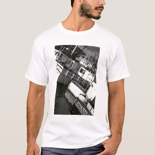 Camiseta Canadá, Nueva Escocia, Digby. Barcos pesqueros (Anverso)