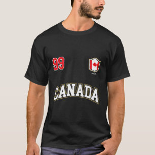 Camiseta Canadá Número 99 Equipo Canadiense Hockey Socce
