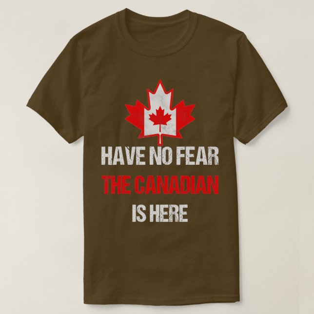 Camiseta Canadá: Orgullosa Bandera De Hojas De Maple En Can (Diseño del anverso)