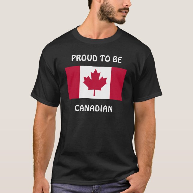 Camiseta Canadá: Orgulloso de ser canadiense (Anverso)