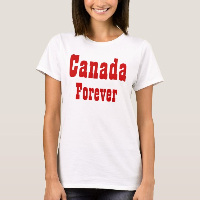 Camiseta canadá para siempre (Anverso)