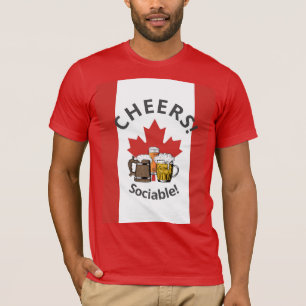 Camiseta CANADÁ Personalizado 3 Saludos "¡Sociables!"