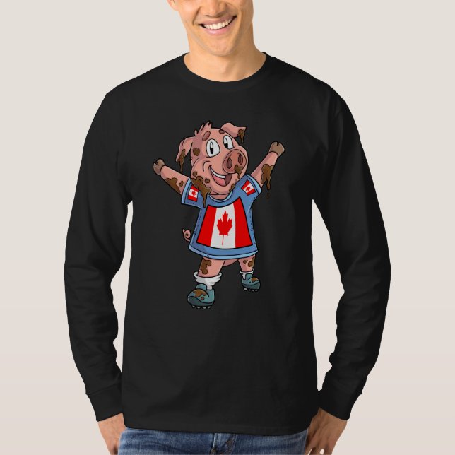 Camiseta Canada pig fan (Anverso)