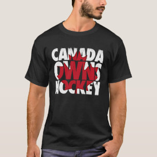 Camiseta Canadá posee hockey sobre hielo deportivo