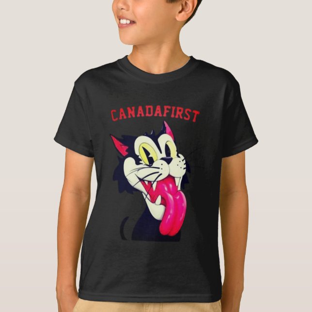 CAMISETA CANADÁ PRIMERO GATO  (Anverso)
