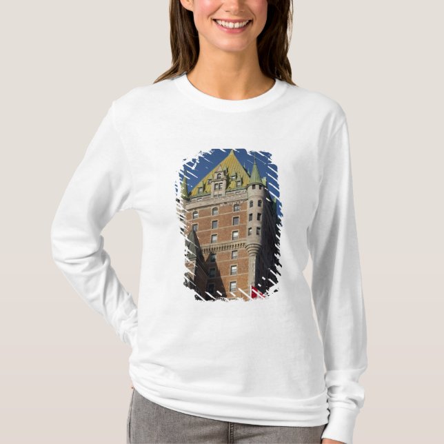 Camiseta Canadá, Quebec, Ciudad de Quebec. Chateau Fairmont (Anverso)