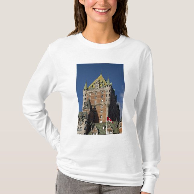 Camiseta Canadá, Quebec, Ciudad de Quebec. Fairmont Chateau (Anverso)