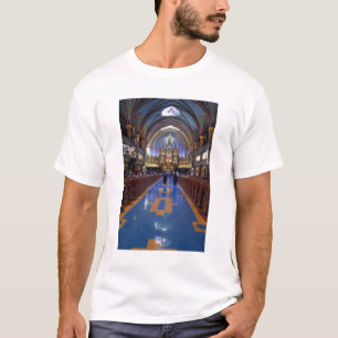 Camiseta Canadá, Quebec, Montreal. Interior de Notre 3