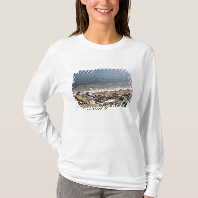 Camiseta Canadá, Quebec. Tren de VIA Rail Canada El (Anverso)