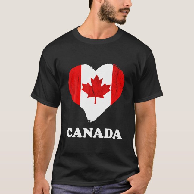 Camiseta Canadá: Raíces canadienses de hojas de arce (Anverso)