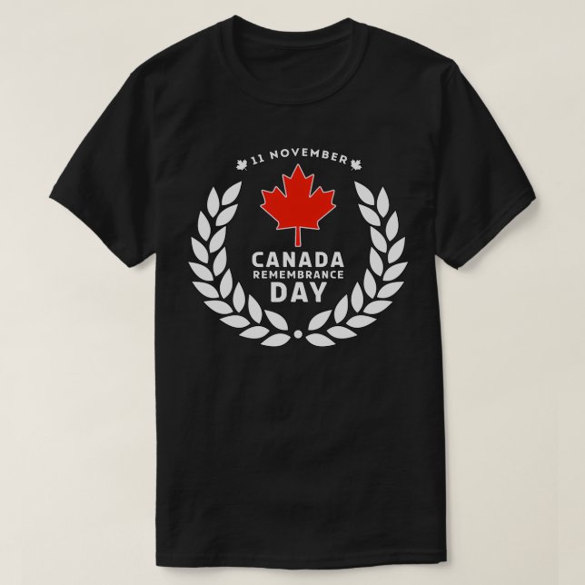 Camiseta Canada Remembrance Day 2 (Diseño del anverso)