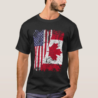 Camiseta Canadá Roots Media Bandera Americana Canadá