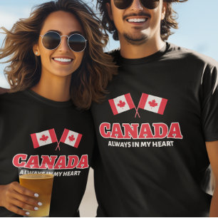 Camiseta Canadá Siempre En Mi Corazón
