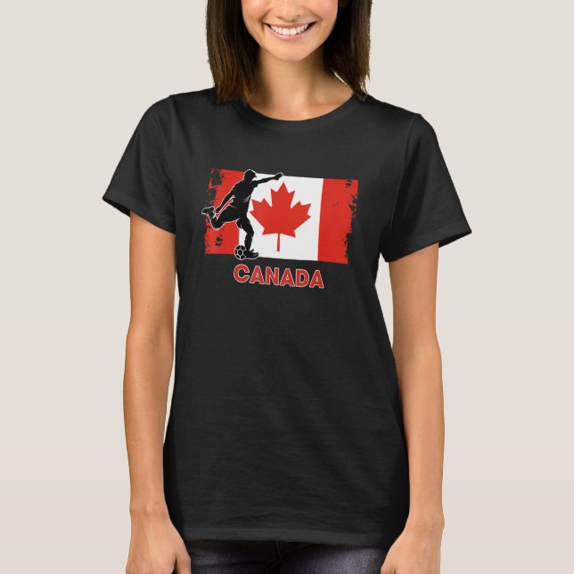 Camiseta Canada Soccer Fan  2022 National Football Team Fla (Anverso)