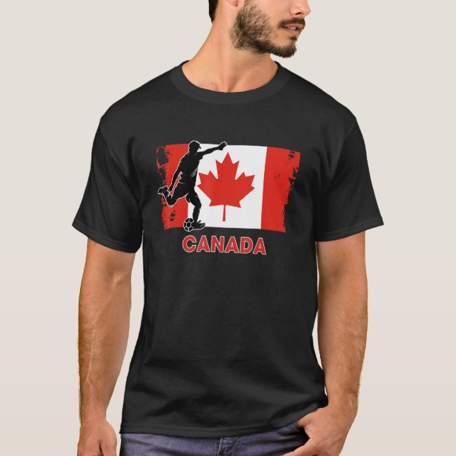 Camiseta Canada Soccer Fan  2022 National Football Team Fla (Anverso)