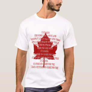 Camiseta Canada Souvenir Shirt de Canadá Anthem