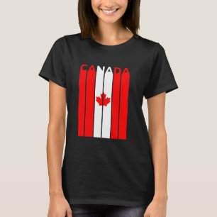 Camiseta Canadá T Shirage Vintage Canada Flag Tee Canadian 