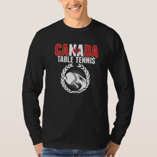 Camiseta Canada Table Tennis Equipo Canadiense de Ping Pon