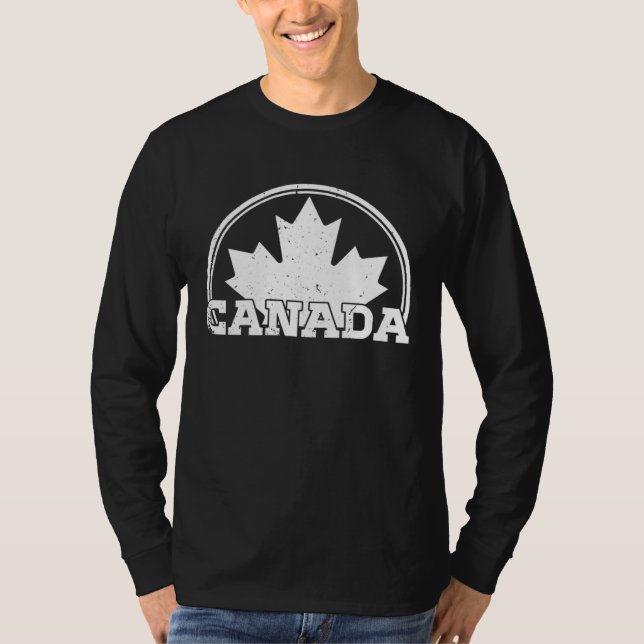 Camiseta Canada USA America Hockey Canadian Maple Leaf  1 (Anverso)