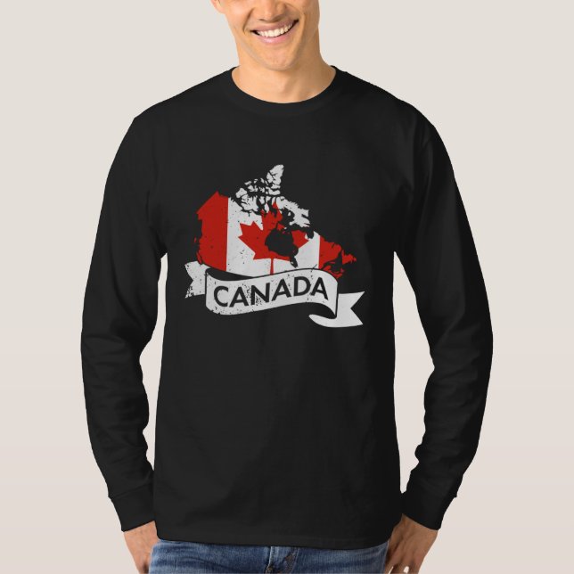 Camiseta Canada USA America Hockey Canadian Maple Leaf  6 (Anverso)