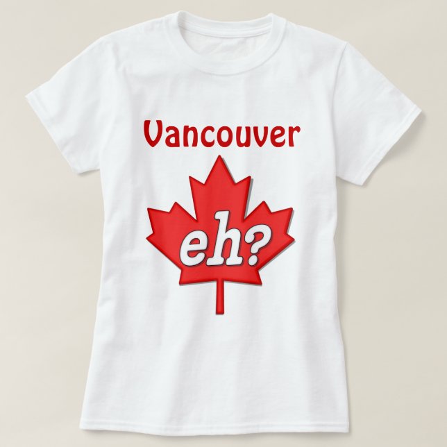 Camiseta ¿Canadá? - Vancouver (Diseño del anverso)