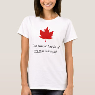 Camiseta Canadá - Verdadero amor patriota en todos sus hijo