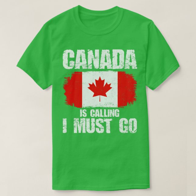 Camiseta Canadá: Viajes con bandera canadiense (Diseño del anverso)