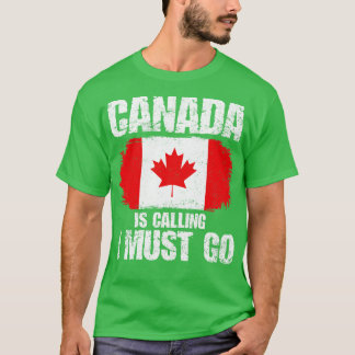 Camiseta Canadá: Viajes con bandera canadiense