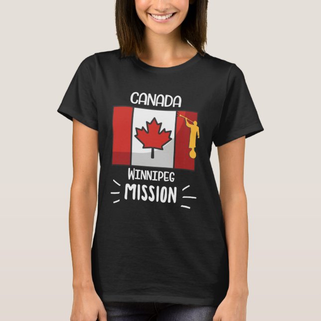 Camiseta Canada Winnipeg Mormon LDS Mission Missionary (Anverso)