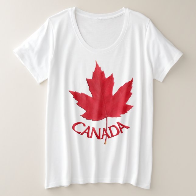 Camiseta Canada Women's Plus Size Canada Souvenir  (Anverso del diseño)