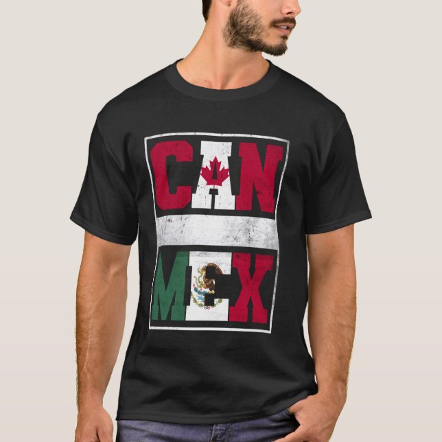 Camiseta Canadá y México mezclan patrimonio de la humanidad (Anverso)