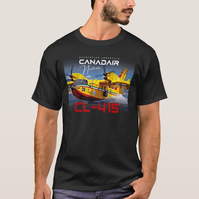 Camiseta Canadair cl-415 Avión de bombardero de Northstar (Anverso)