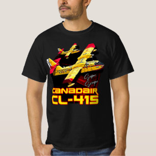 Camiseta Canadair cl-415 Avión de bomberos Super Scooper