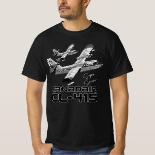Camiseta Canadair cl-415 Avión de bomberos Super Scooper