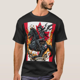 Camiseta Canadian Apocalyptic Skeleton Knight