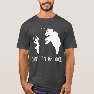 Camiseta Canadian Fast Food Bear Hunting Camping Campers 12
