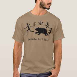 Camiseta Canadian Fast Food Funny Bear Funny Cool Animal Pr