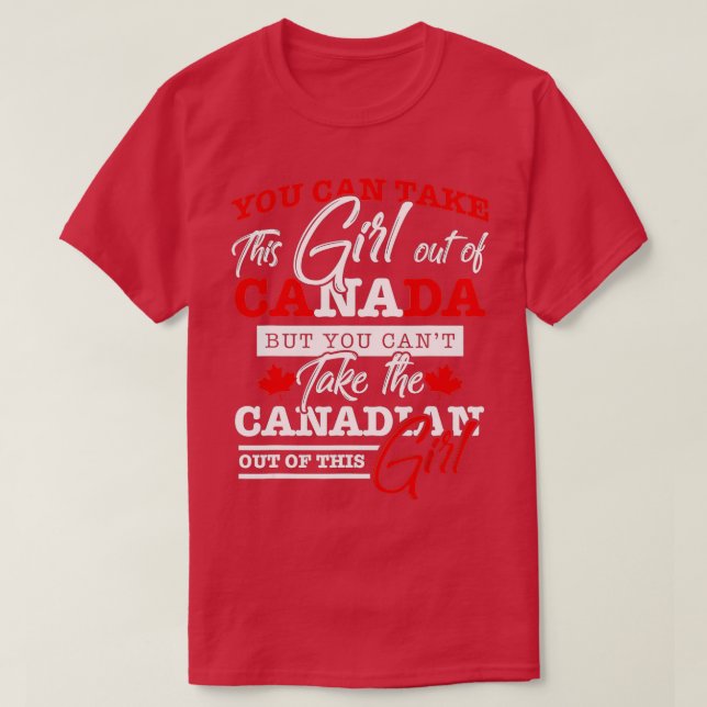 Camiseta Canadian Girl Women Gifts Maple Leaf Canada  (Diseño del anverso)