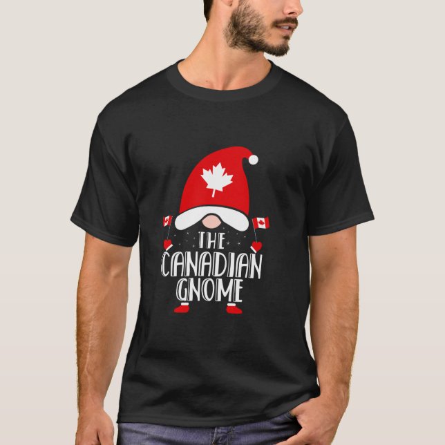 Camiseta Canadian Gnome Family Matching Group Christmas Out (Anverso)