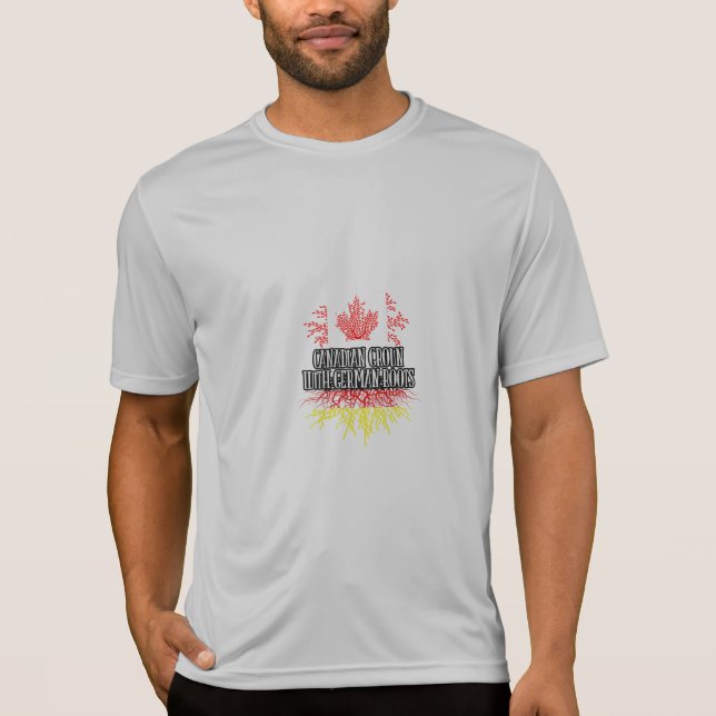 Camiseta canadian ground with german roots (Anverso)