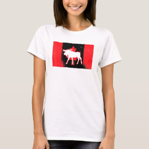 Camiseta Canadian Moose Canada Day Maple Leaf Proud Canuck