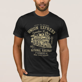 Camiseta Canadian Railway Vintage Steam Locomotive
