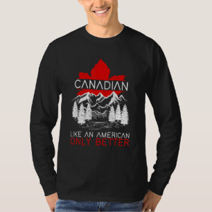 Camiseta Canadiense American Forest Maple Leaf Patriotic Ca