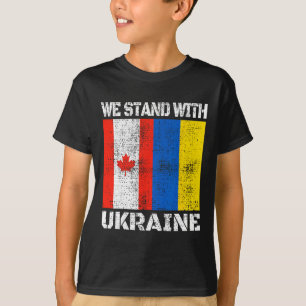 Camiseta Canadiense Apoya a Ucrania Canadá Nosotros Apoyamo