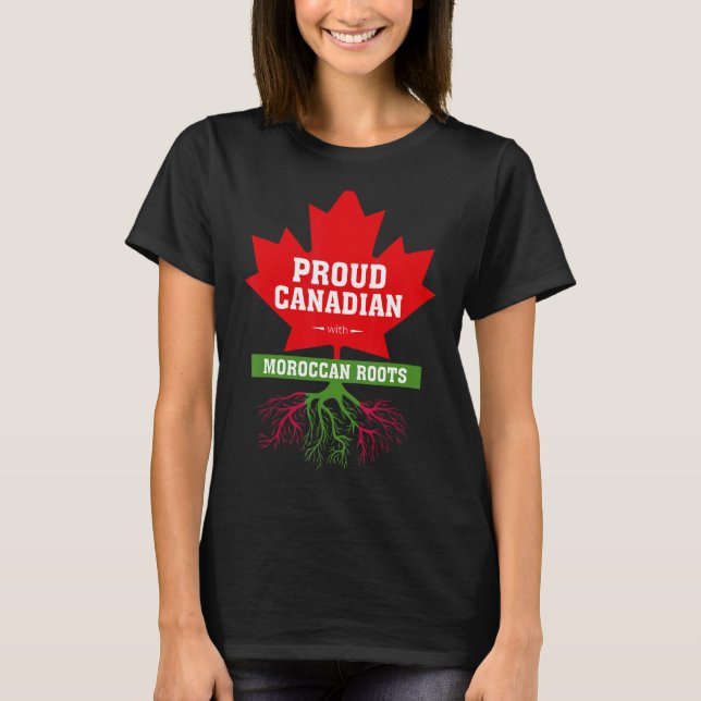 Camiseta Canadiense con raíces marroquíes Ciudadanía Canadi (Anverso)