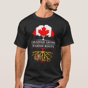 Camiseta Canadiense crecido con el diseño de España   de