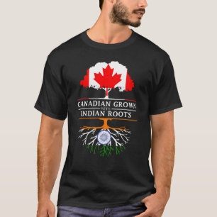 Camiseta Canadiense crecido con el diseño de la India   de