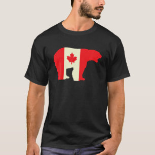 Camiseta Canadiense Day Bear Lover Canadian Maple Leaf Cana