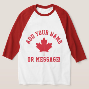Camiseta canadiense de la bandera